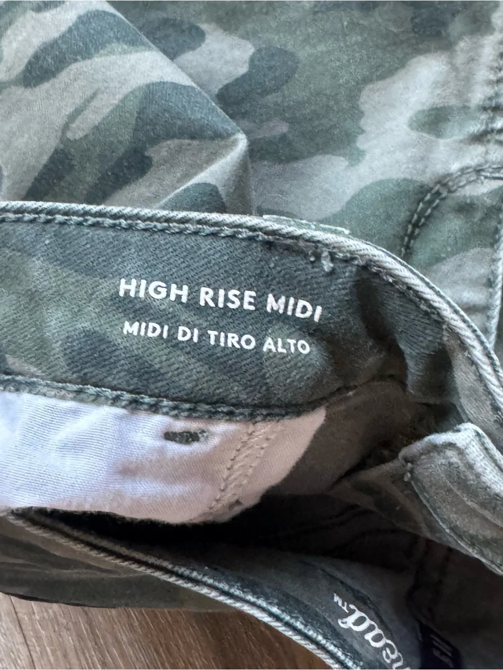 Universal Thread Green Camo Denim Shorts
